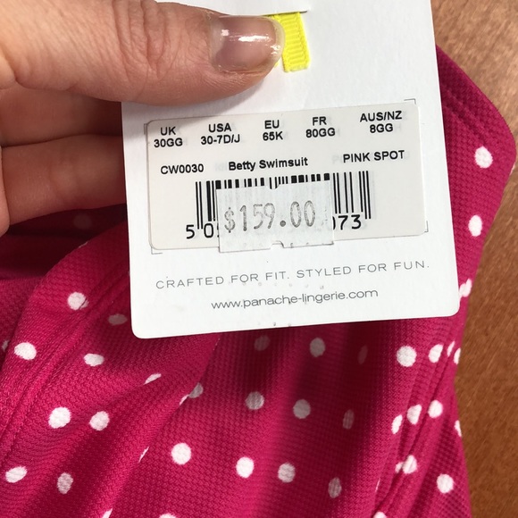 NWT Cleo Panache Retro Polkadot Halter Swimsuit! - Picture 4 of 6